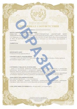 Образец Сертификат СТО 01.064.00220722.2-2020 Каневская Сертификат СТО 01.064.00220722.2-2020 